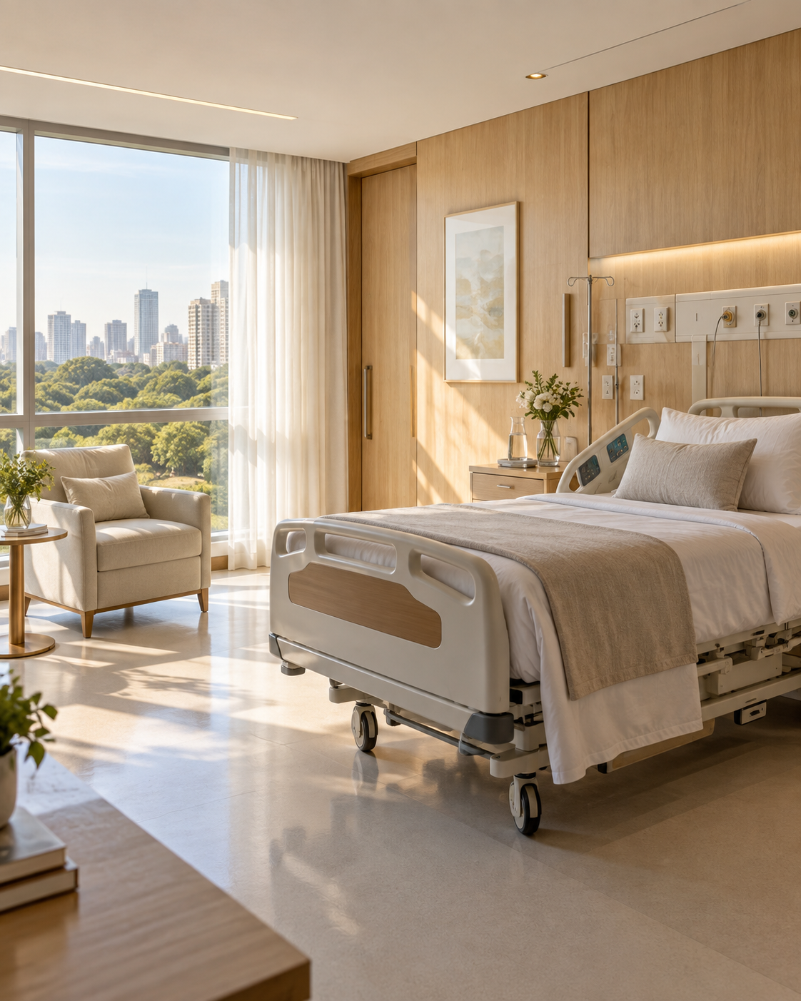 Ambiente hospitalar ilustrativo